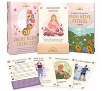 70 Vagus Nerve Exercises - Science-Backed Techniques for Nervous System Reset - 3.5" x 5" Cards & Guidebook to Reduce Stress and Build Resilience - Breathwork, Mindfulness, Movement & Sensory Tools