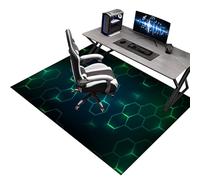 70 x 100 cm Office Gaming Chair Mat for Carpet, Desk Chair Mat for Hardwood Floor, Black Protector Rug