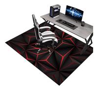 70 x 100 cm Office Gaming Chair Mat for Carpet, Desk Chair Mat for Hardwood Floor, Black Protector Rug