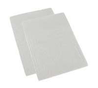 (70 x 140 cm, White) Brushed Cotton Fitted Cot Sheet, Set of Two