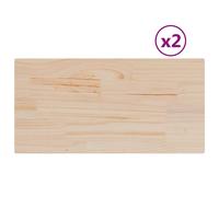(70 x 35 x 2,5 cm/ 2 pcs) vidaXL Table Tops Replacement Dining Table Top Rectangular Solid Wood Pine