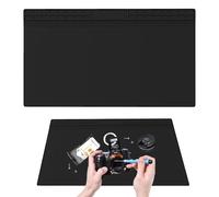 70 x 40 cm Silicone Soldering Mat, 500 °C, Heat-Resistant Soldering Pad with ESD Protection, This Extra Large ESD Mat is Ideal Soldering Mat Large for Electronic Repairs such as BGA Soldering Gun