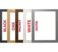 70 x 50 cm Modern Wood Poster Frame (White)