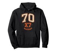 70 x 7 Forgive Matthew Bible Verse Christian Pullover Hoodie