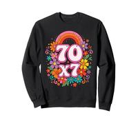 70 x 7 Forgive Matthew Bible Verse Christian Sweatshirt
