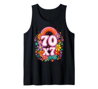 70 x 7 Forgive Matthew Bible Verse Christian Tank Top