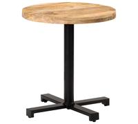 vidaXL Bistro Table Round 脴70x75 cm Rough Mango Wood UK