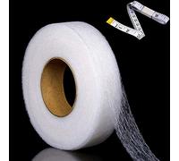 70 Yards Hemming Hem Tape Iron on Extra Wide Wonder Web Fabric No Sew Hem Tape Roll with Measure for Jeans Hems Curtain Trousers Garment Clothes(25 mm Wide)