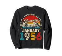70 Year Old Awesome since January 1956 70th Birthday Men Dad Sweatshirt