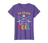 70 Years and Still Keeping It Reel 70th Birthday Fishing T-Shirt