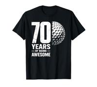 70 Years of Being Awesome Golfer 70th Birthday T-Shirt