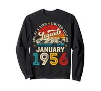 70 Years Old Legend since January 1956 70th Birthday Men Dad Sweatshirt