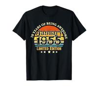70 Years Old Vintage January 1955 70th Birthday Gifts T-Shirt