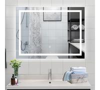 700 * 500MM Bathroom Rectangular Mirror, White Dimmable LED, Anti-fog, Memory function, Touch sensor, Explosion-proof, IP44