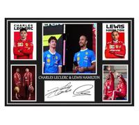 (700) Charles Leclerc & Lewis Hamilton Formula 1 Legends Signed A4 Photograph (21 X 297 CM) Art Work Wall Art Display Great Gift Idea (REPRINT) #####