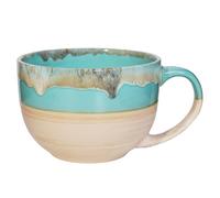 700 ML Large Coffee Mug Ceramic Soup Mug with Handle,Coffee Tea Cup Cereal Bowls Soups Ramen Salad Bowl Coffee Cappuccino Cup,Dishwasher Safe & Oven Safe (Green)