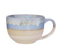 700 ML Large Coffee Mug Ceramic Soup Mug with Handle,Coffee Tea Cup Cereal Bowls Soups Ramen Salad Bowl Coffee Cappuccino Cup,Dishwasher Safe & Oven Safe (Blue)