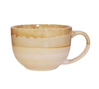 700 ML Large Coffee Mug Ceramic Soup Mug with Handle,Coffee Tea Cup Cereal Bowls Soups Ramen Salad Bowl Coffee Cappuccino Cup,Dishwasher Safe & Oven Safe (Khaki)