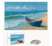 700 Piece Jigsaw Puzzle for Adults, Boat & Ocean Premium Wooden Puzzles with Poster, Classic Cut, Interlocking Pieces for Home Decor & Mindfulness 20 x 15 in - Aged 14+ Only (Not a Toy) P3#588