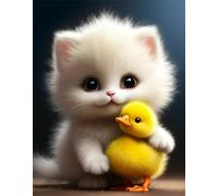 700 Piece Jigsaw Puzzles for Adults Animal Cat Duck, Educational Games, Challenging & Brainteasing for Men Women Elders Seniors, Puzzle 700 Pieces