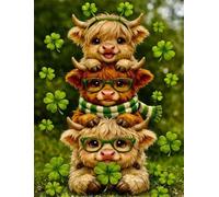 700 Piece Jigsaw Puzzles for Adults, Animal Cow 20.5x15 inch, Challenging Brain Teaser Puzzle, Premium Cardboard Hobby Gift for Adults & Seniors
