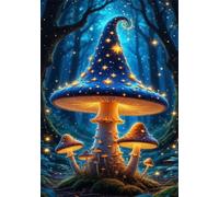 700 Piece Jigsaw Puzzles for Adults, Blue Mushrooms 20.5x15 inch, Challenging Brain Teaser Puzzle, Premium Cardboard Hobby Gift for Adults & Seniors