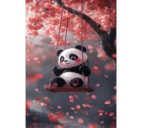 700 Piece Jigsaw Puzzles for Adults Cartoon Panda Petals Challenging Puzzle Educational Games Puzzle for Adults 700 Pieces Family Game Great Gift Idea, 20.5 x 15 inch