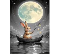 700 Piece Jigsaw Puzzles for Adults, Educational Games, Difficult, Logic Puzzles, Moon Animal Rabbit Puzzles for Adults, Puzzle 700 Pieces