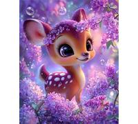 700 Piece Jigsaw Puzzles for Adults, Impossible Hard Difficult Challenging jigsaw puzzle 700 pieces adult Puzzles Classic Educational Games 52x38cm,Pink Flower Deer