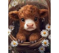 700 Piece Jigsaw Puzzles for Adults, Impossible Hard Difficult Challenging jigsaw puzzle 700 pieces adult Puzzles Classic Educational Games 52x38cm,Cute Brown Cow