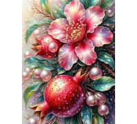 700 Piece Jigsaw Puzzles for Adults, Impossible Hard Difficult Challenging jigsaw puzzle 700 pieces adult Puzzles Classic Educational Games 52x38cm,Red Pomegranate Flower