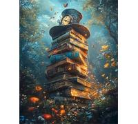 700 Piece Jigsaw Puzzles for Adults, Impossible Hard Difficult Challenging jigsaw puzzle 700 pieces adult Puzzles Classic Educational Games 52x38cm,Clock Hat Book