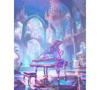 700 Piece Jigsaw Puzzles for Adults, Impossible Hard Difficult Challenging jigsaw puzzle 700 pieces adult Puzzles Classic Educational Games 52x38cm,Palace Piano Elegant
