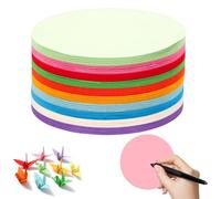 700 pieces round presentation cards, diameter 10 cm, presentation cards set, 10 colours, origami paper, round, metaplane cards, round for art projects, schools, offices, presentations, lectures and