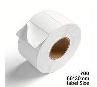 700 Self Adhesive Thermal Label Roll, 60mm x 30mm White Labels, Sticky Address Stickers for Kitchen Organisation, Office Storage & Food Jars, Compatible with Thermal Label Printers
