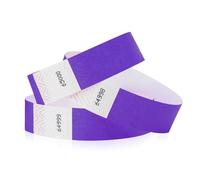 700 WristCo Purple Tyvek Wristbands for Events - Comfortable Tear Resistant Paper Bracelets ID Wrist Bands for Concerts Festivals Admission Party Identification