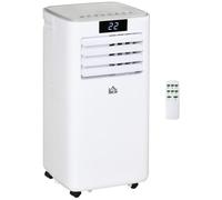 7000 BTU Mobile Air Conditioner Indoor Portable AC Unit w/ RC, White HOMCOM