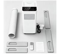 7000 BTU Portable Air Conditioner - 3-in-1 AC & Dehumidifier, No Outdoor Unit, Digital Display, 24-Hour Timer, Ideal for 240ft² Rooms, Includes Window Vent Hose Kit