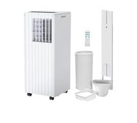 7000 BTU Portable Air Conditioner, 5-in-1 AC with Cooling, Dehumidifier 36L/Day, Fan, 2 Speeds, 24H Timer, Sleep Mode, Low Noise, Remote, Window Kit, Energy Class a, for Rooms Up to 300sq.ft/20m²