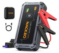 7000A Jump Starter Power Pack, 12V Car Battery Booster Jump Starter for Up to All Gas and 10.0L Diesel Engine Car jump starter, Jump Pack, Battery Booster with Jumper Cable,Lights,Storage Case,Compact