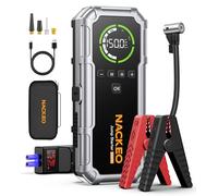 7000A Jump Starter Power Pack with 160PSI Air Compressor,Car Battery Booster Jump Starter for 12V Vehicle(Up to All Petrol/10L Diesel),Car Jump Pack with LED Screen (Gray)