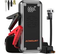 7000A Jump Starter Power Pack with Air Compressor, 150PSI Portable Car Battery Booster Jump Starter Tyre Inflator(All Gas/12L Diesel/Hybrid), Car Starter Power Bank with Light, Jump Leads, EVA Case