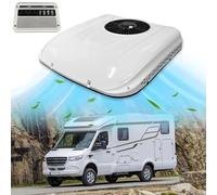 7000BTU Air Conditioner, 12V/24V Mini Integrated Roof Air Conditioner, 700W DC Air Conditioner, Rapid Cooling, Overvoltage Protection, for Semi-Truck, Bus, Camper, Pickup, Motorhome, Van, Trailer