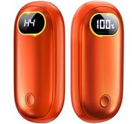 7000mAh Hand Warmers Rechargeable With LED Display & Light - 18Hrs Warmth, 4 Heat Levels Up to 131℉, Portable Electric Reusable Power Bank for Camping, Golf