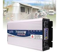 7000W-8000W Pure Sine Wave Inverter with Smart Color Screen, Dual Universal Sockets, DC 12V/24V/48V/60V to AC 110V/220V, Ideal for Caravan, Camping & Travel