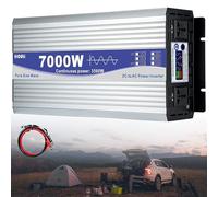 7000W Pure Sine Wave Inverter - 12V/24V/48V/60V/72V DC to 120V/230V AC Converter for Home, RV, Truck, Off-Grid Solar Power System - High Efficiency, Durable, Versatile