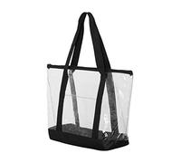 7009 Liberty Bags Large Clear Tote - BLACK - One Size (US)