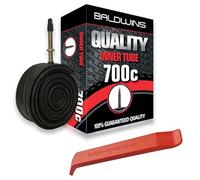 700c Baldwins Cycle/Bike Inner Tube 700 x 20c to 25c (Fits any 20c, 22c, 23c, 25c tyre) Extra Long 80mm Long Presta/French Type Valve & BALDY'S TYRE LEVER