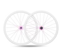 700c Disc Brake Wheel Set Road Bike Wheelset 35mm Aluminum Alloy Rim 100/135mm QR Bike Baked Paint White