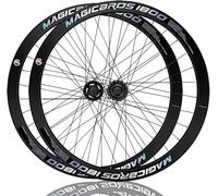 700C Fixed Gear Bicycle Wheelset Aluminium Alloy Single Speed Road Bike Front and Rear Wheel 100/120 mm V-Brake 32H Height 40/60 mm